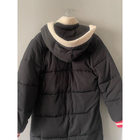 Tularosa Prelude Layered Puffer With Faux Fur in Black - Picture 9 of 12